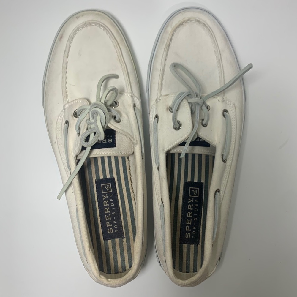 Size 11 | Sperry Topsider White Loafers